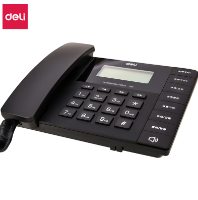 得力/deli 13567 有线/座式/黑色/普通电话机